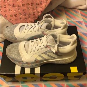 Adidas Marquee Boost Low Shoes-White  Size 11.5